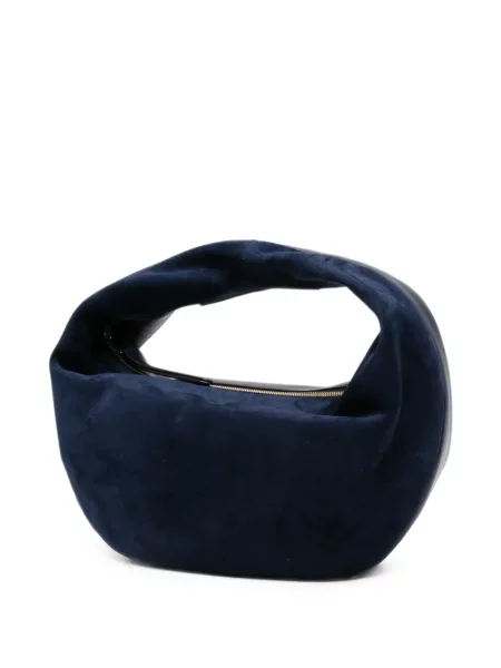 Τσάντα shopper Khaite σουέτ μπλε