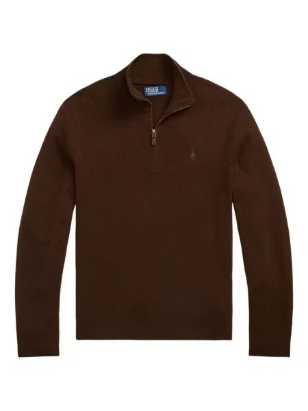 Briaunotas pusiau užtrauktukas zomšinės bokseriai Polo Ralph Lauren balta
