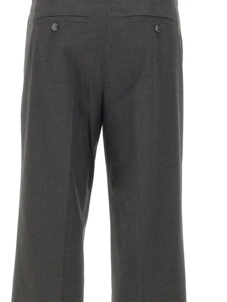 Pantaloni Herskind plisate gri