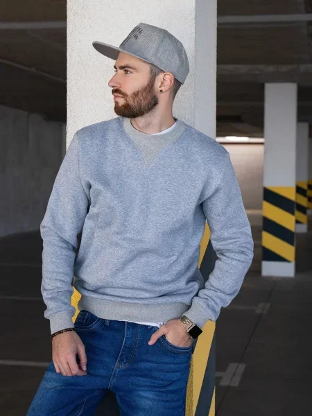 Світшот ISSA Plus сірий