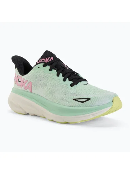 Дамски обувки за бягане HOKA Clifton 9 mint fluorite/snow melt зелено