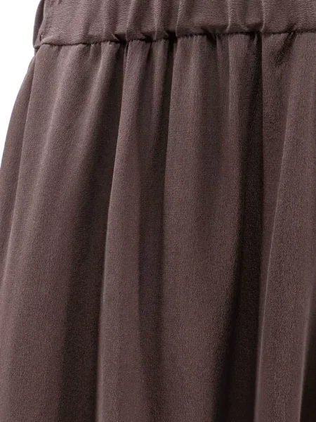 Pantaloni Alysi de mătase maro