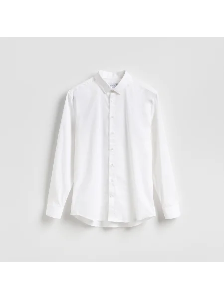 Reserved Slim fit sima ing fehér