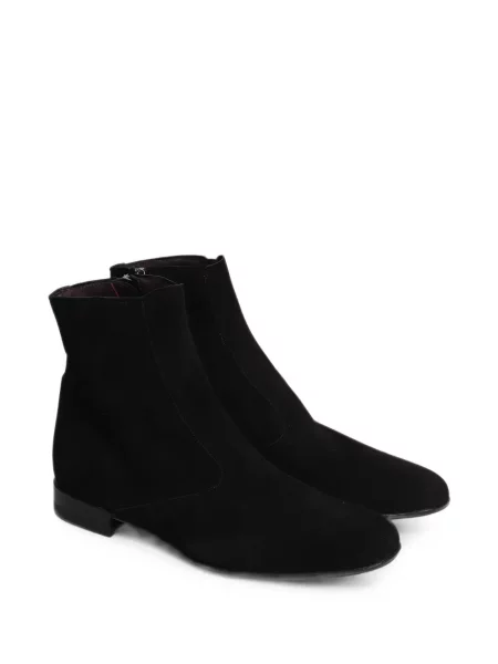 Botine Anips din piele de căprioară negru
