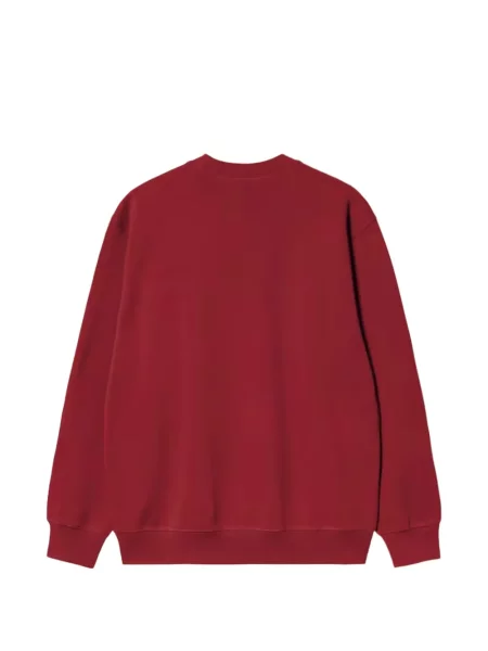 Pulover Carhartt Wip cu broderie roșu