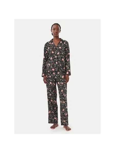 LAUREN RALPH LAUREN Πιτζάμα Regular Fit μαύρο