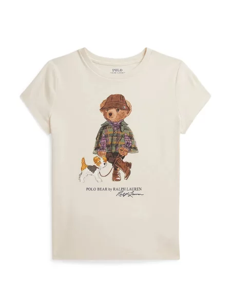 Polo Ralph Lauren tricou pentru copii din alb