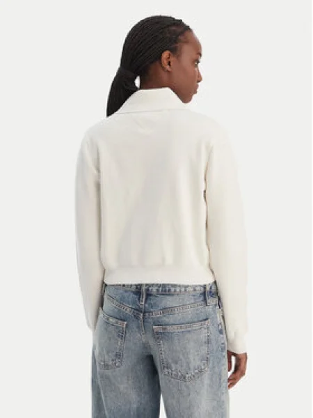 Tommy Jeans Kardigán Cozy Sript Ekru