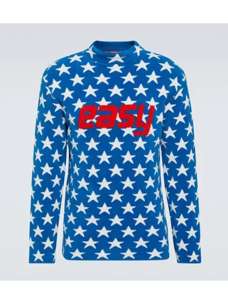 Pulover Erl cu imagine albastru