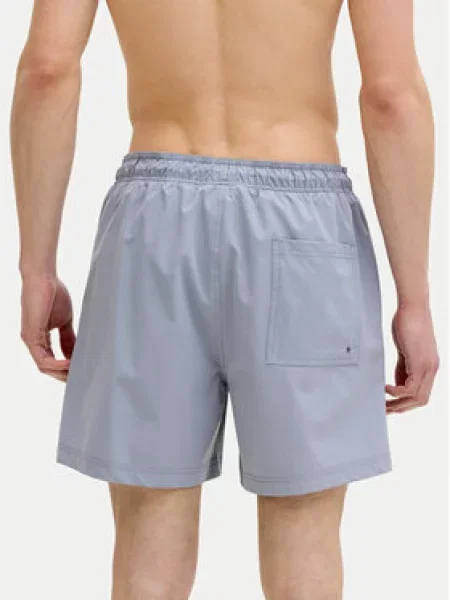 JACK & JONES Plavecké šortky JPSTMAUI sivá biela