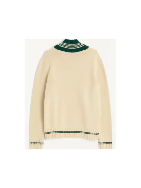 Lniany sweter Valentino beżowy