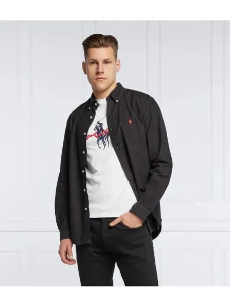 POLO RALPH LAUREN Cămașă | Custom fit negru