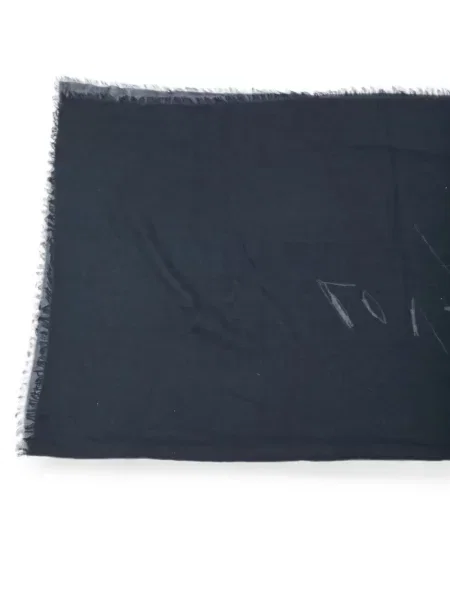 Fular Ann Demeulemeester cu imagine negru