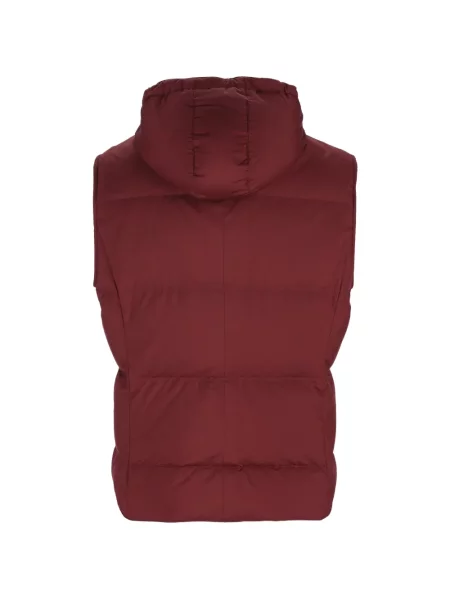 Vestă Brunello Cucinelli cu glugă roșu
