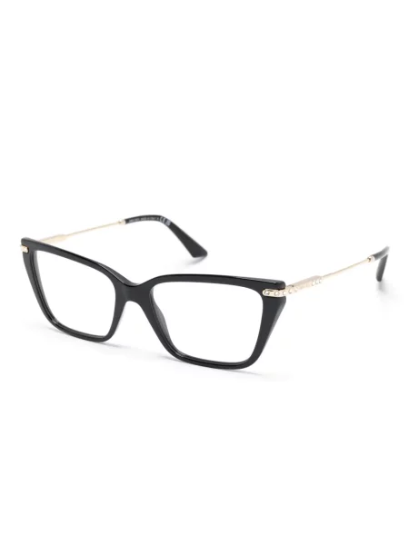 Stačiakampiai akiniai nuo saulės Jimmy Choo Eyewear auksinė