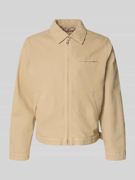 Kurtka z dwukierunkowym zamkiem błyskawicznym Jack & Jones beżowa