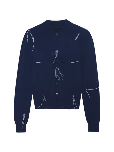 Cardigan Shushu/tong cu franjuri albastru