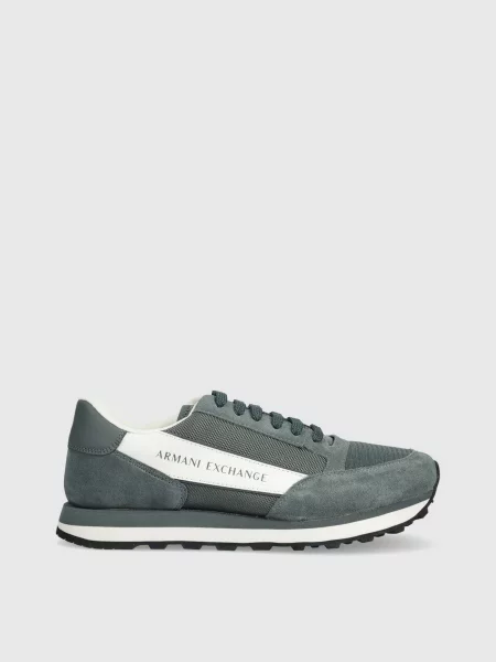 Armani Exchange Essential Кросівки Шкіра/поліамід зелений