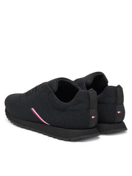 Boty Tommy Hilfiger New Runner Eva Corpo Knit black černé