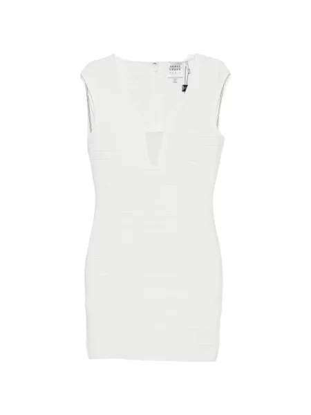 Rochie mini Hervé Léger alb