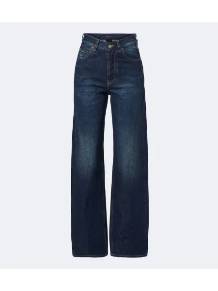Blugi cu picior larg Saint Laurent albastru