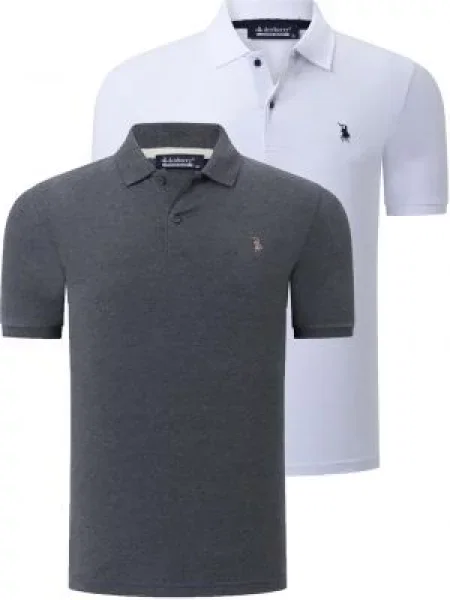 Polo majica Dewberry siva