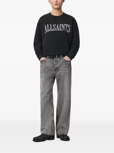 Hanorac Allsaints cu autograf negru