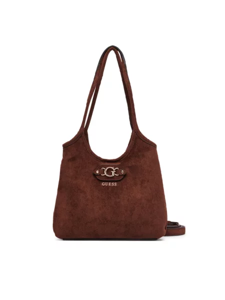 Guess Torebka Samantha Mini brązowy