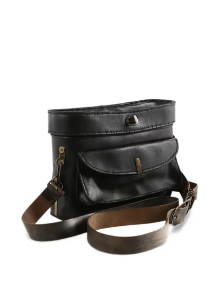 Geantă crossbody Ziggy Chen din piele negru