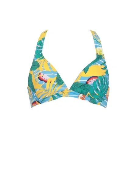 VIVID Bikini gornji dio svijetloplava / žuta crvena