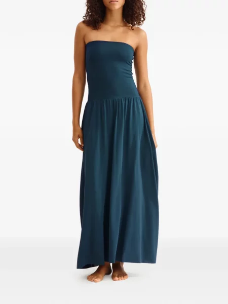 Rochie maxi Eres de costum albastru