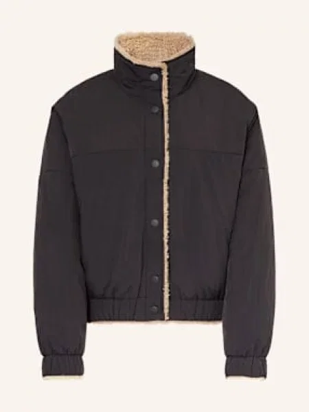 Lanius Kurtka Pluszowa Dwustronna schwarz czarna