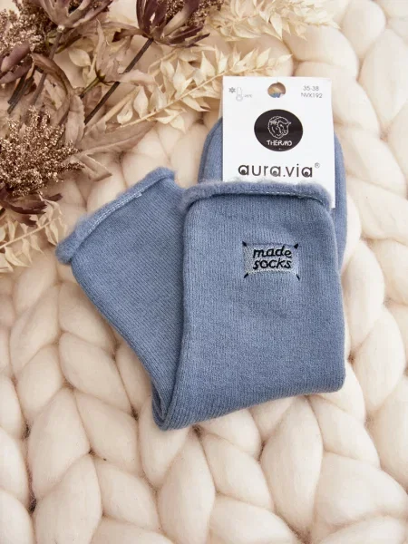 Zokni Aura.via kék