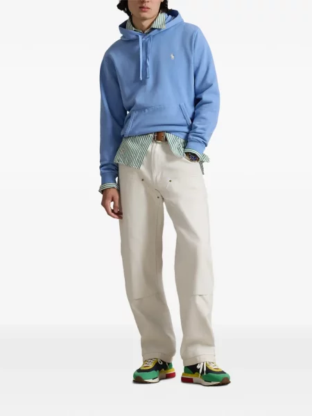 Кожени чорапи Polo Ralph Lauren с отворена пета с пейсли десен бяло