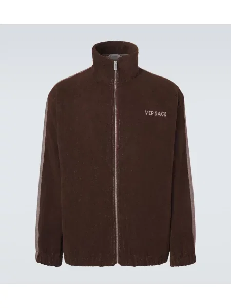 Frotir jopa Versace z avtogramom rjava