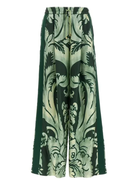 Pantaloni F.r.s For Restless Sleepers cu model paisley verde