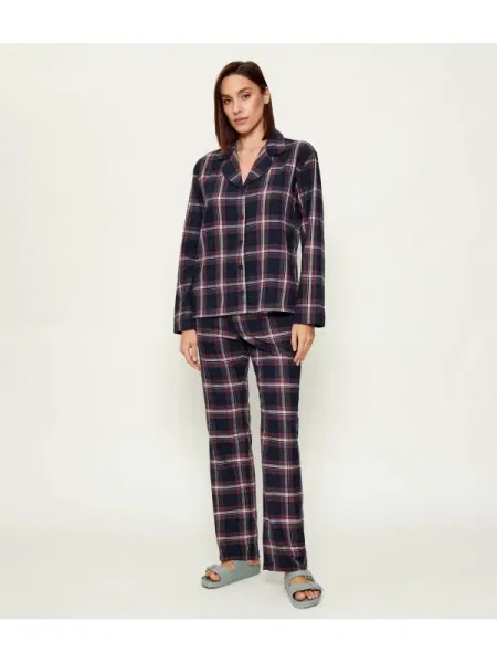 BOSS BLACK Pijama Holiday_Long Set negru