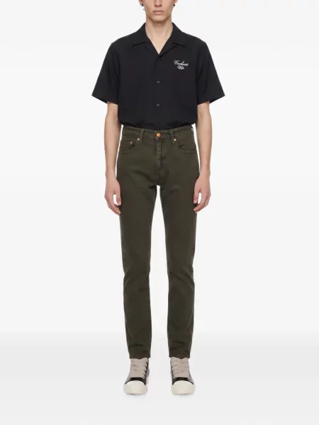 Decupat blugi drepți Levi's® zdrențuiți conici albastru