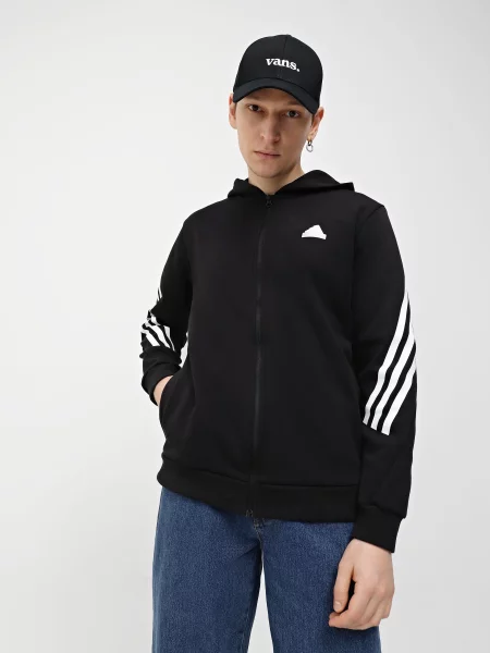 Adidas Кофта спортивна Бавовна/поліестер чорний