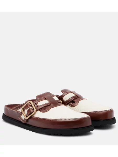 Saboți Birkenstock 1774 din piele alb