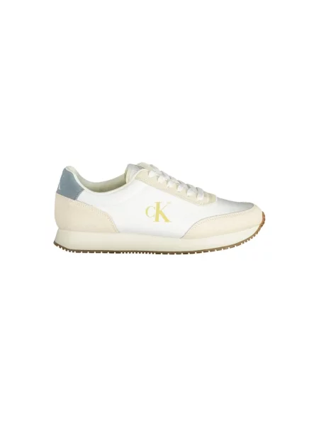 Trampki Calvin Klein zamszowe retro białe