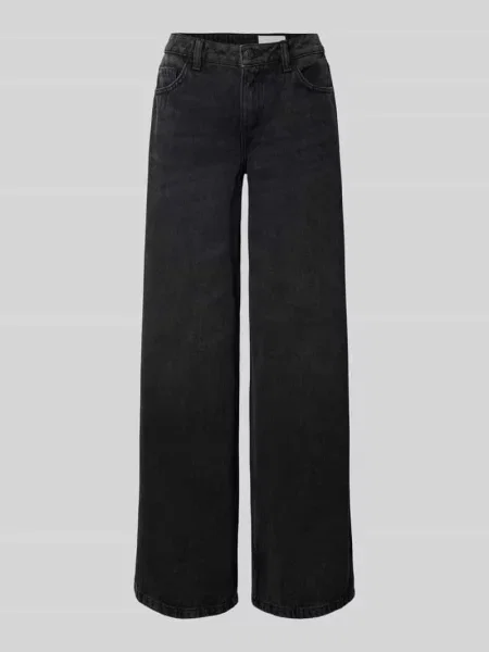 Jeansy o kroju wide fit z 5 model ‘KETTIE’ Noisy May czarne