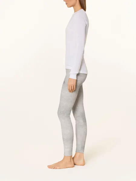 Termo kalhoty ODLO Active Warm X Pow Bl Bottom Long odlo silver grey šedé