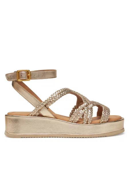 Босоножки Unisa золотые