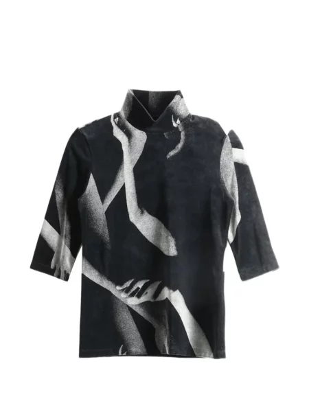 Top Issey Miyake cu imagine negru