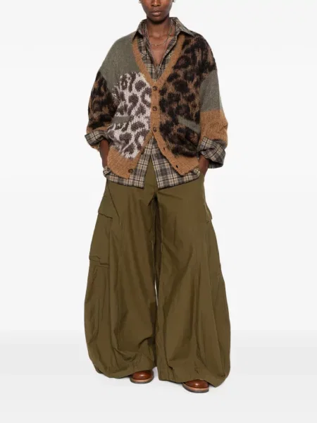 Cardigan R13 cu model leopard maro