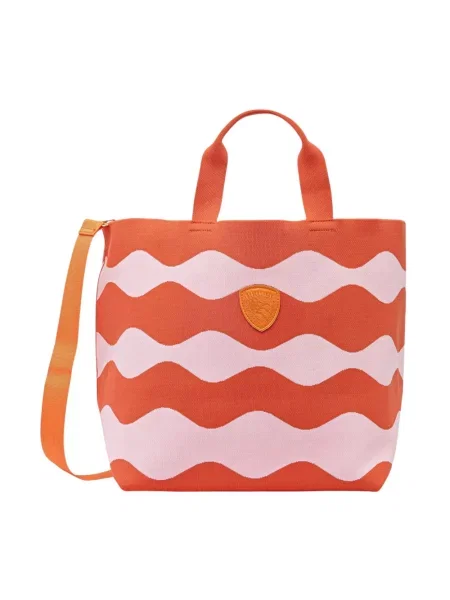 Blauer torebka shopper pomarańczowa