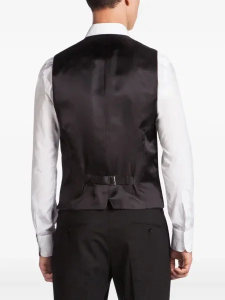 Вълнен елек Dolce & Gabbana черно