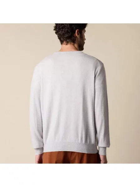 Sweter Brooks Brothers z kaszmiru szary