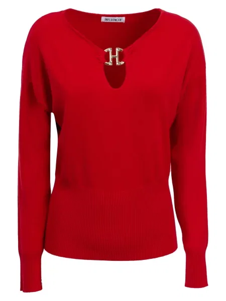 Influencer Pulover roșu